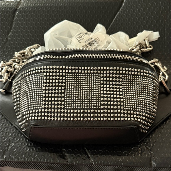 Alexander McQueen Handbags - Alexander McQueen Punk Leather Bum/Belt Bag Black Iconic Studded NWT